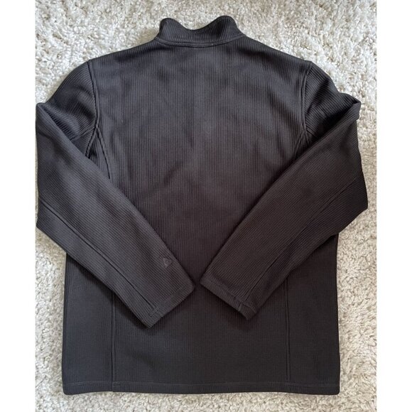 Gerry Mens XL Ribbed Knit Zip Front Jacket Charcoal Gray - Picture 6 of 6